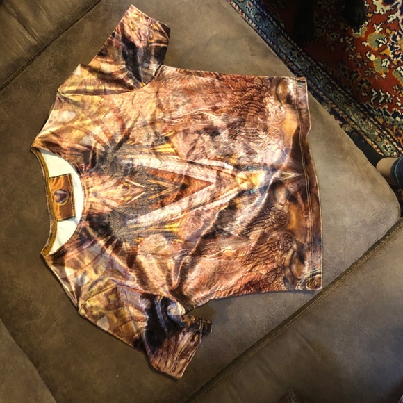 Liberated heart Voodoo flower cropped t - Picture 3 of 4